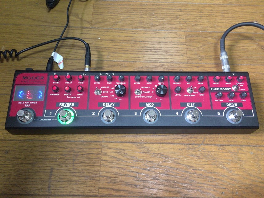 MOOER RED TRUCK マルチエフェクター（ムーア）美品 未来への革新的な